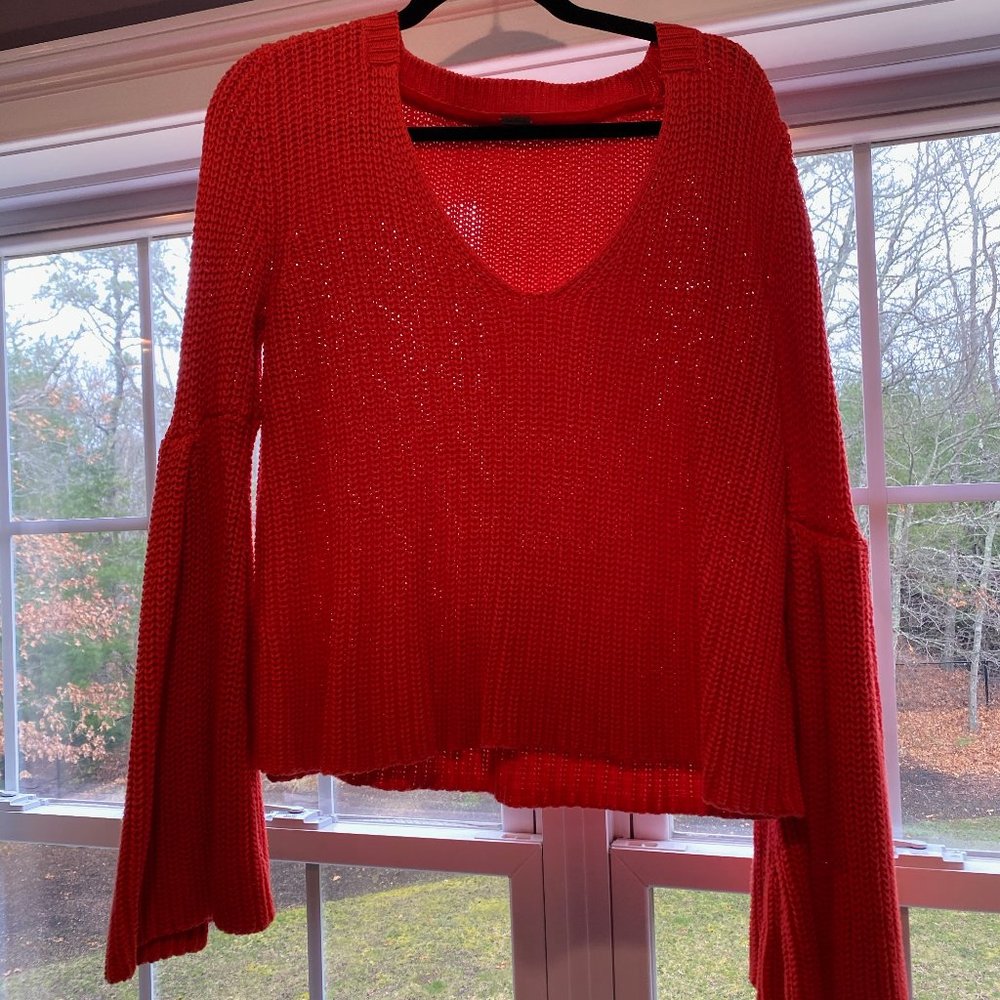Bright orange Free People Sweater